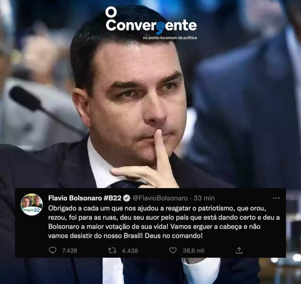 Coordenador da campanha do pai Flávio Bolsonaro se pronuncia e