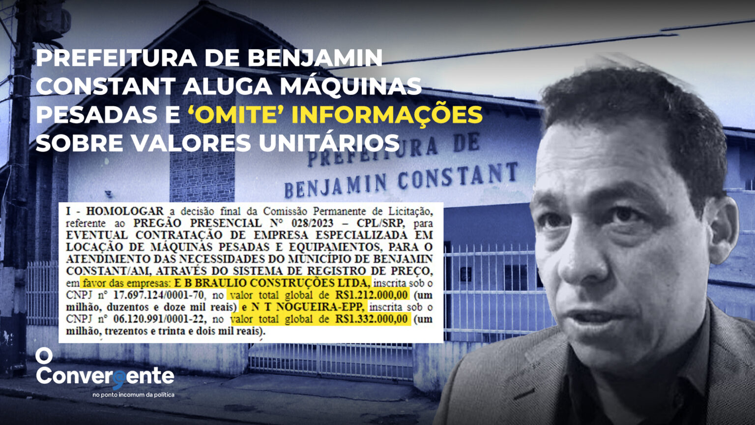 Prefeitura De Benjamin Constant Aluga M Quinas Pesadas E Omite