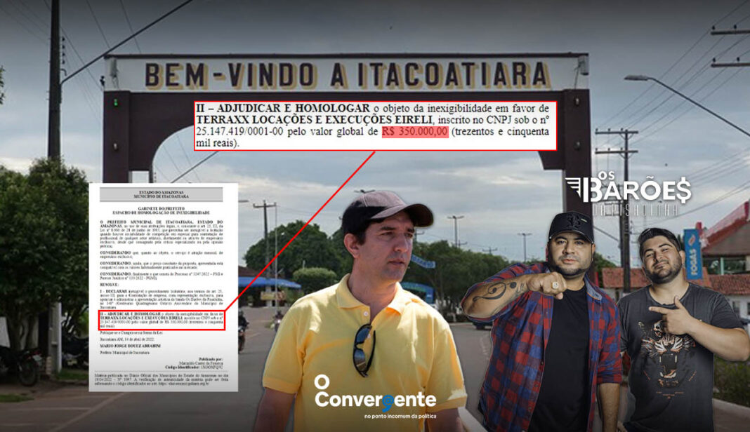 Prefeitura de Itacoatiara contrata empresa de Engenharia para intermediar show de banda de forró nacional para a festa de aniversário da cidade