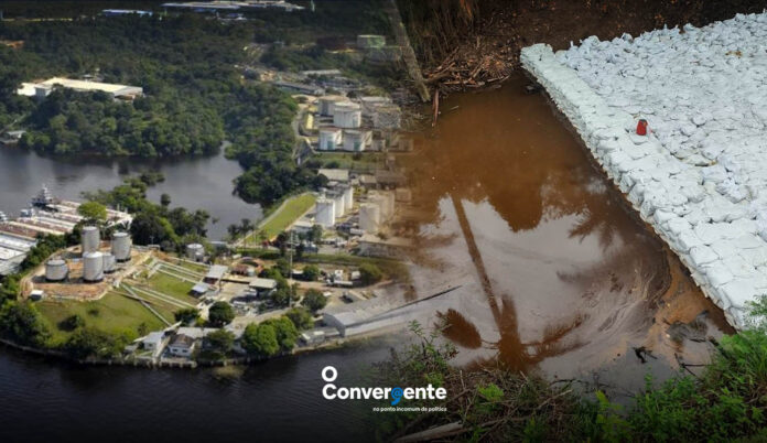 Crime ambiental - Refinaria - Grupo Atem Grupo Atem é multado por aterramento de igarapé dentro das instalações da Refinaria Isaac Sabá, em Manaus