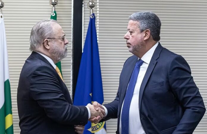 Augusto Aras e Arthur Lira