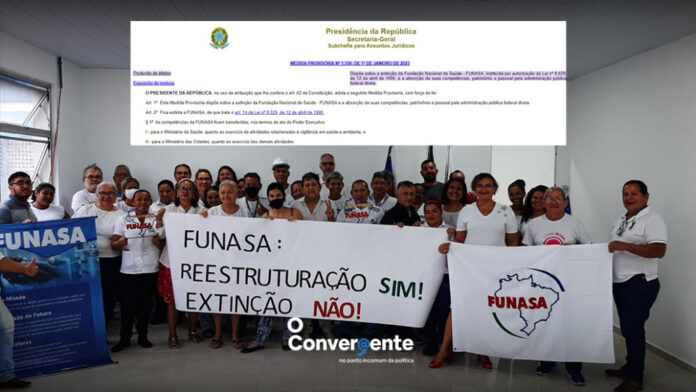 Funasa Servidores realizam protestos contra extinção da Funasa e defendem reestruturação