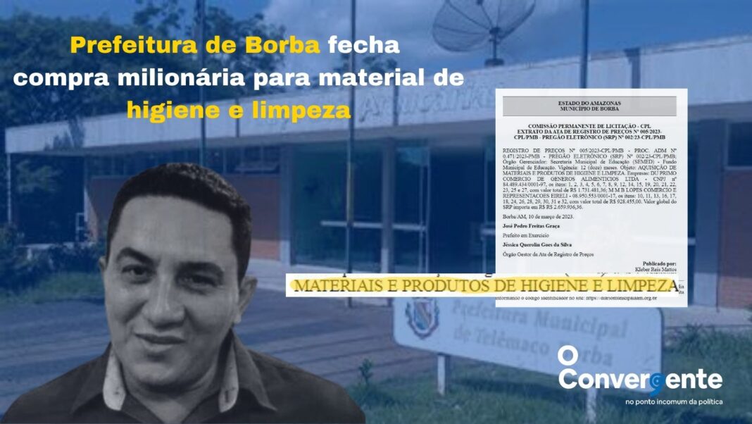 Prefeitura de Borba - materiais de higiene e limpeza - Amazonas
