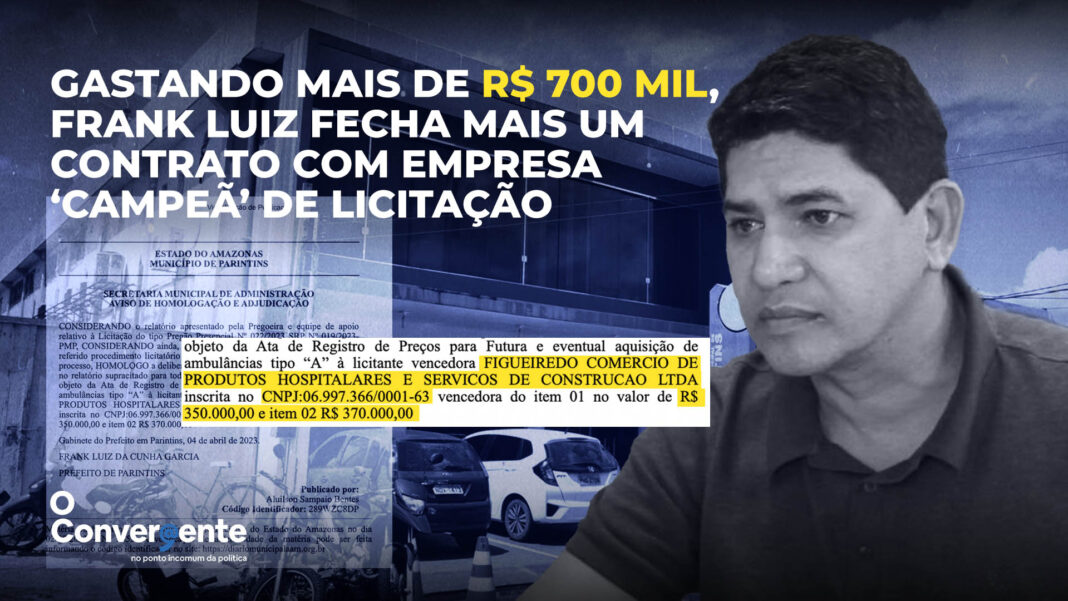 Gastando mais de R$ 700 mil a Prefeitura de Parintins fecha mais um contrato com empresa 'campeã' de licitação