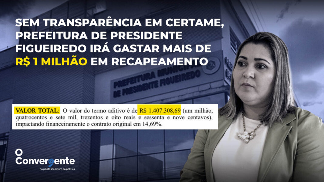 Sem transparência em certame, Prefeitura de Presidente Figueiredo irá gastar mais de R$ 1 milhão em recapeamento