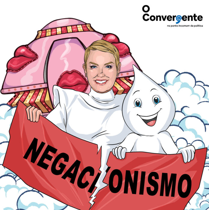 charge - Xuxa Governo Federal traz união de Xuxa e Zé Gotinha para campanha de multivacinação