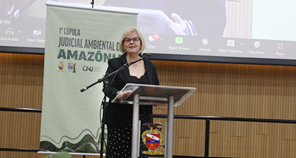 Ministra Rosa Weber discursa sobre importância da atuação do judiciário na proteção ambiental em evento