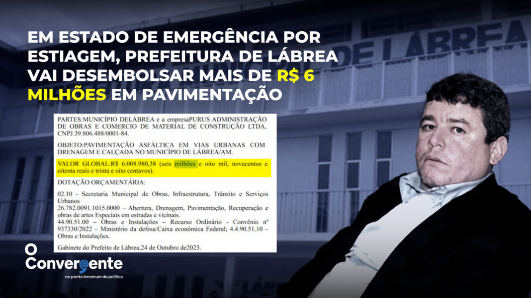 Em estado de emergência por estiagem, Prefeitura de Lábrea vai desembolsar mais de de R$ 6 milhões em pavimentação