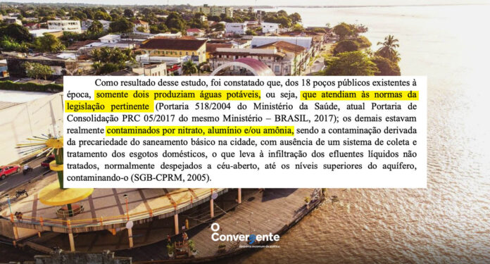 capa parintins (1) Relatório aponta elevada concentração de poluentes como nitrato e alumínio em águas de Parintins