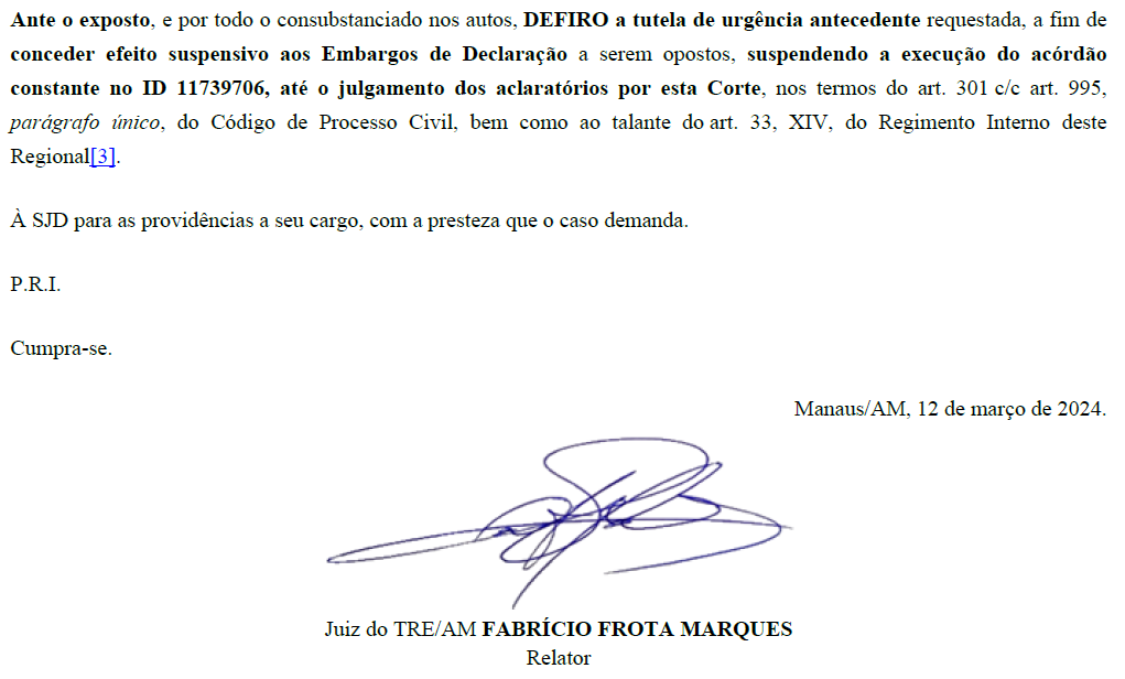 Antônio Peixoto, CMM, Decisão, TREAM,