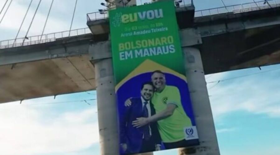 Amazonas, Banner, Ponte Rio Negro, Propaganda Eleitoral, Manaus,