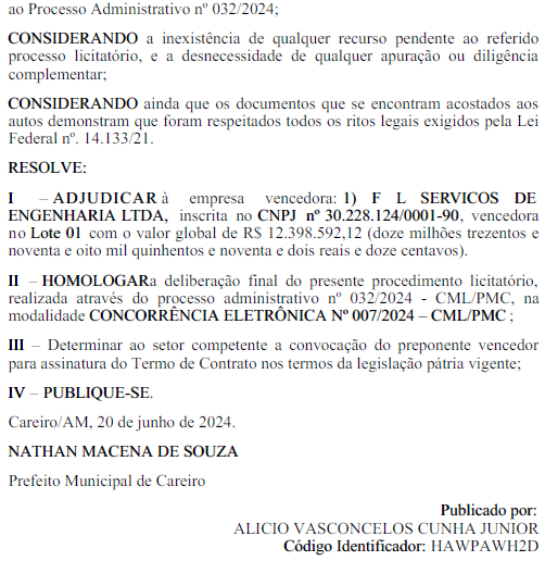 Amazonas, Obra, Prefeito, Careiro Castanho, Pavimentação,