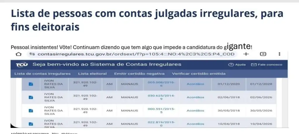 Prestação de Contas, TCE-AM, Multa, Envira, Política,