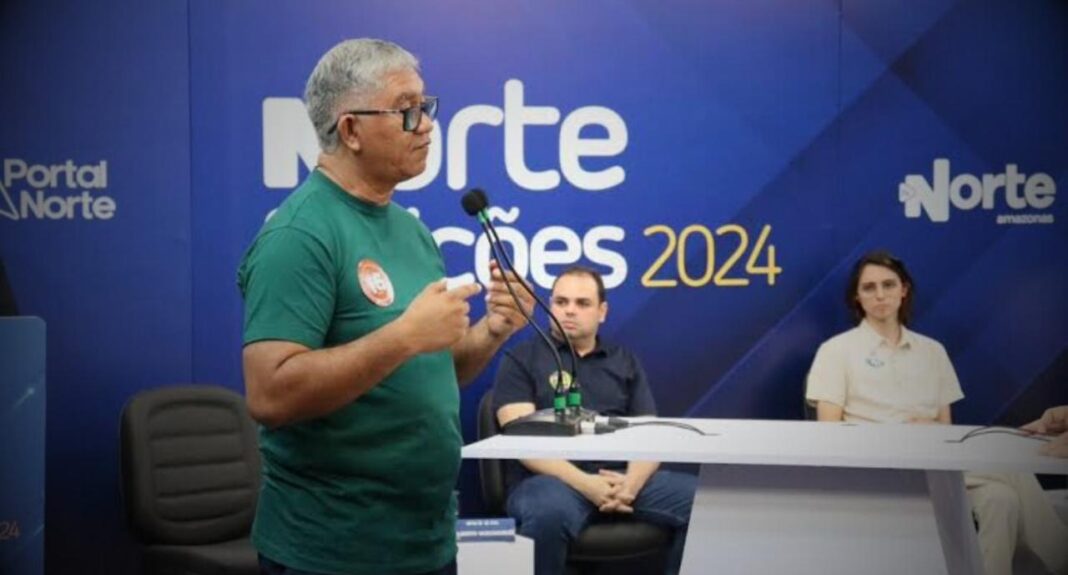 Durante o Debate entre candidatos à Prefeitura de Manaus, promovido pela TV NORTE - SBT, ocorrido na manhã da última segunda-feira (26), o candidato Gilberto Vasconcelos (PSTU) afirmou que as bombas lançadas sobre território palestino têm contribuído para o aumento da fumaça que encobre a capital.