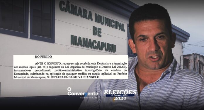 capa beto Impeachment, Beto D'Ângelo, Câmara Municipal, Manacapuru,