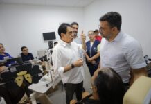 Wilson Lima vistoria mutirão de cirurgias de catarata do Opera+ Amazonas em Manacapuru