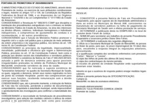 Portaria Prefeitura de Maraã