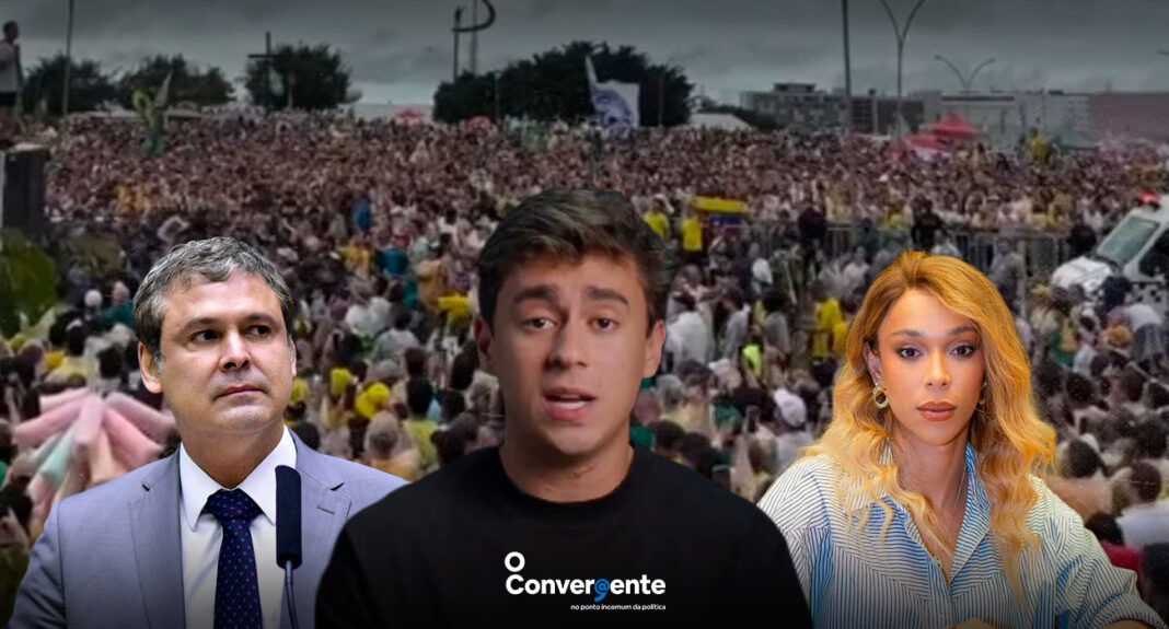 Erika Hilton - Lindberg Farias - Nikolas Ferreira - Deputados - caminhada