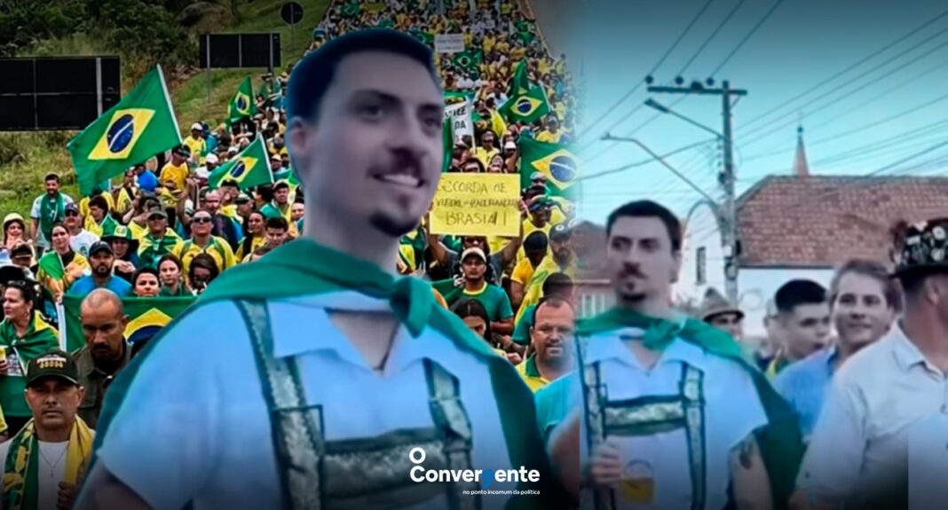 Renan Bolsonaro - festa - Nikolas Ferreira - caminhada