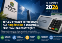 TRE-AM reforça preparativos das Eleições 2026 e acompanha fase final das convenções partidárias