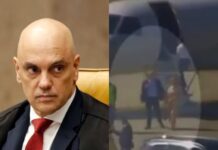 Alexandre de Moraes mantém silêncio após divulgação de vídeo em jatinho de Vorcaro